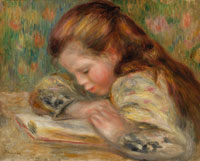 Pierre-Auguste Renoir Child Reading