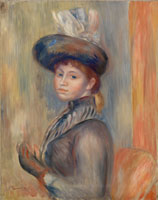 Pierre-Auguste Renoir Girl in Gray-Blue
