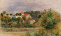 Pierre-Auguste Renoir Houses in a Park