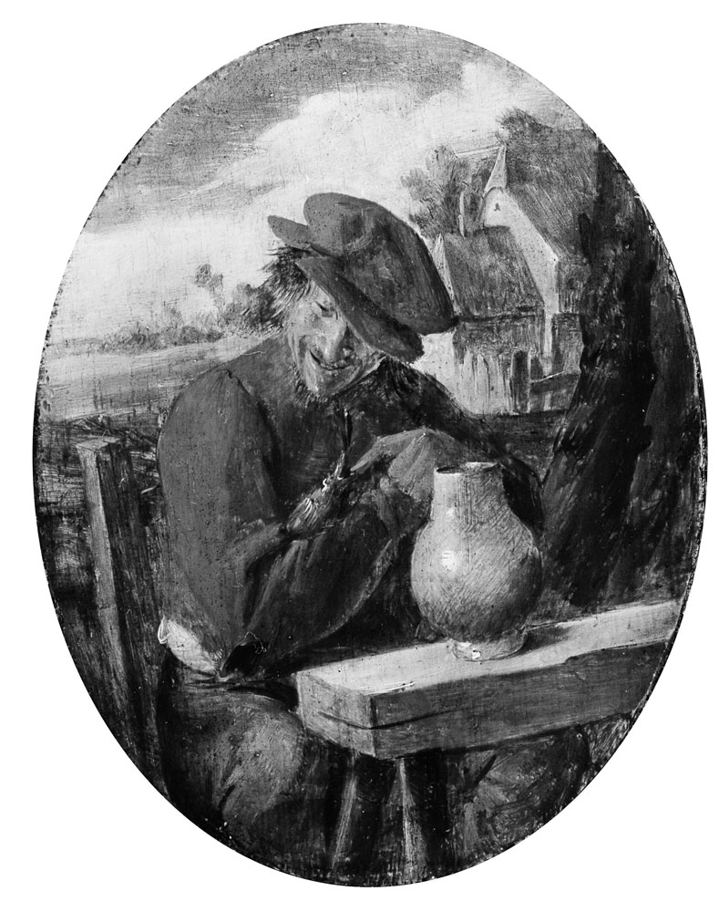 Adriaen Brouwer - A Peasant with a Bird