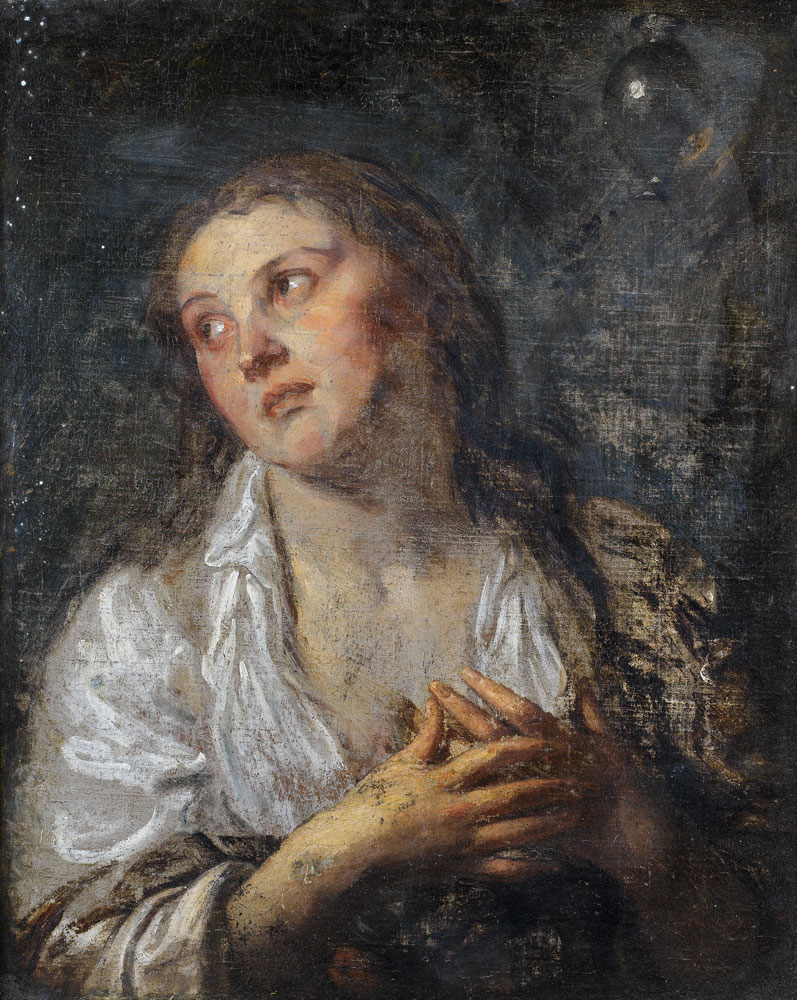 Follower of Anthony van Dyck - The Penitent Magdalen