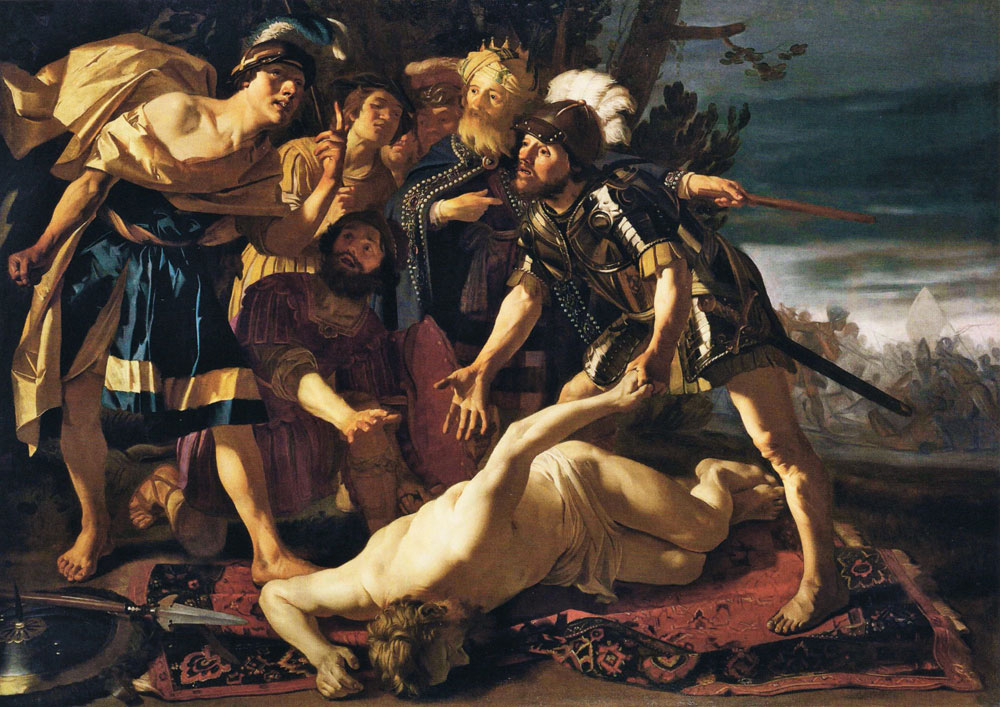 Dirck van Baburen - Achilles before the Dead Body of Patroclus