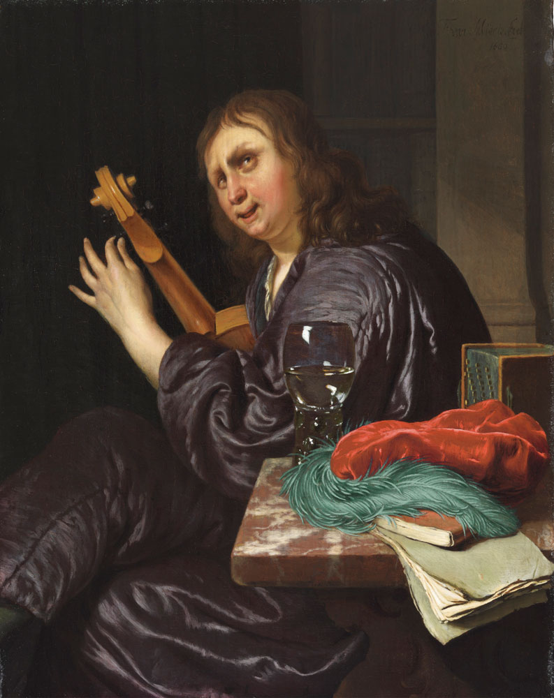 Frans van Mieris the Elder - Man Tuning a Violin