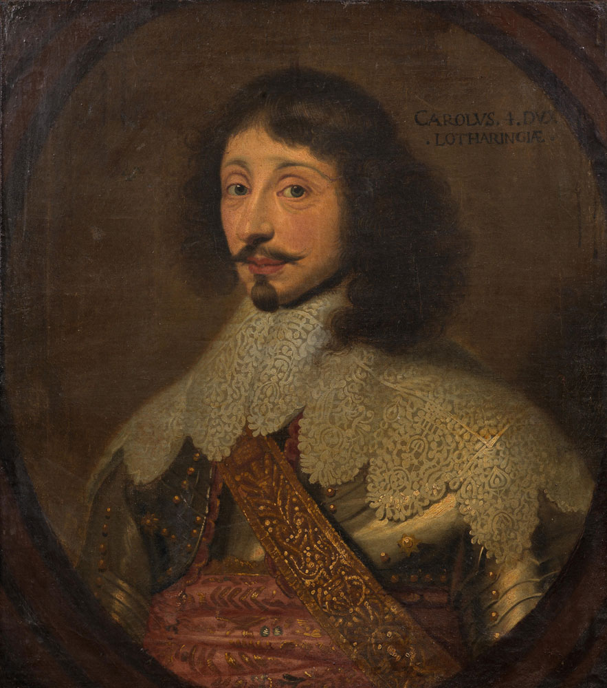 French School - Portrait of Charles IV, Duke of Lorrain, bust-length, in armour