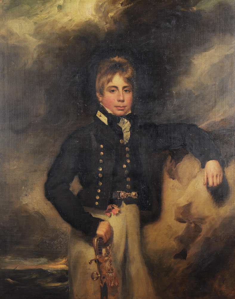 George Henry Harlow - Portrait of John Windham Dalling, three-quarter-length, as a midshipman