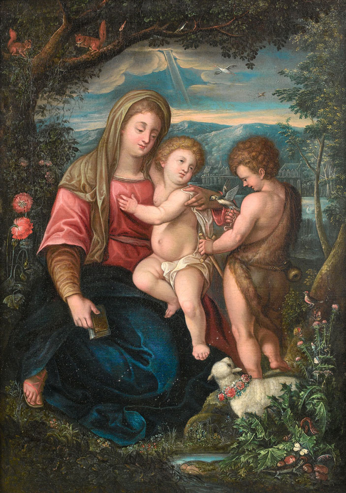German school - The Madonna and Child with the Infant Saint John the Baptist