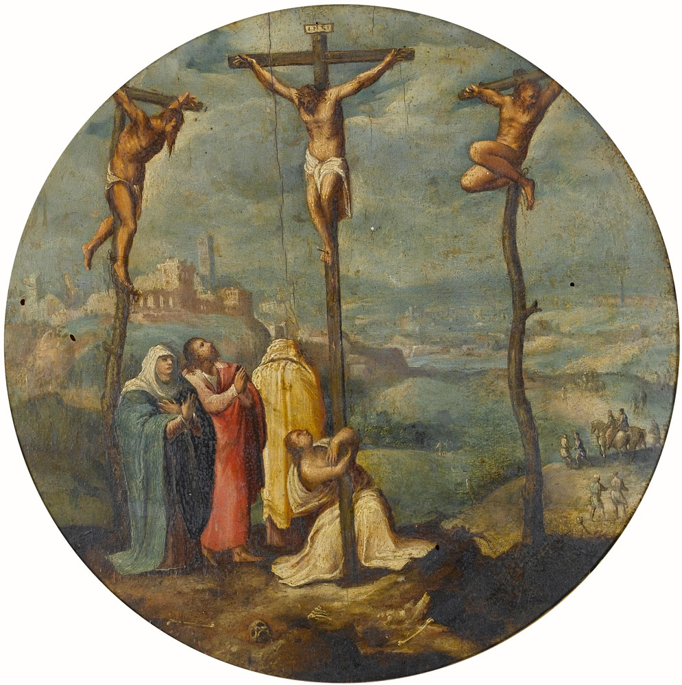 Attributed to Giovanni Francesco Surghi - The Crucifixion