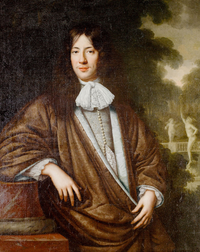 Pieter Nason - Portrait of a gentleman, three-quarter-length, in a purple silk mantle
