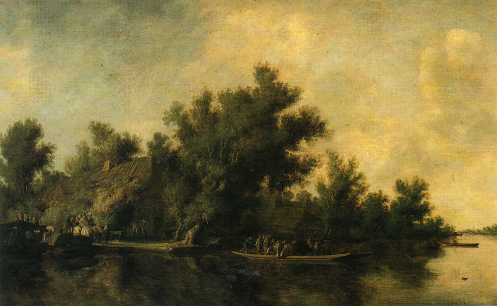 Salomon van Ruysdael - Waterside with Trees