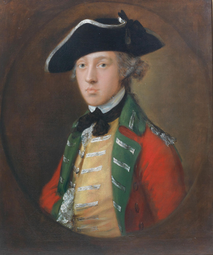 Thomas Gainsborough - Portrait of an officer, traditionally identified as the future General James Wolfe (1727-1759)