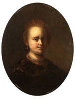 After Rembrandt Portrait of Saskia, bust-length