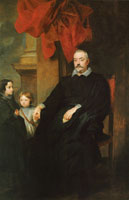 Anthony van Dyck Portrait of a Man with Two Children