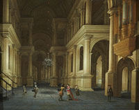 Antonie de Lorme A renaissance palace interior with elegant figures