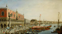 Follower of Canaletto The Riva degli Schiavoni with the Palazzo Ducale, Venice