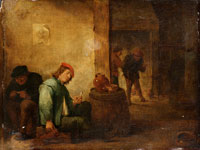 Follower of David Teniers the Younger A tavern interior