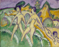 Ernst Ludwig Kirchner Striding into the Sea