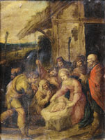 Frans Francken III The Adoration of the Shepherds