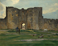 Jean-Frédéric Bazille Porte de la Reine at Aigues-Mortes