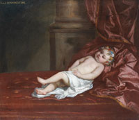 Peter Lely Portrait of a child, traditionally identified as Lord Kensington, full-length, in a white cloth