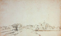 Rembrandt View of Sloten, from the East