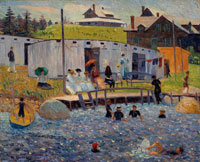 William James Glackens The Bathing Hour, Chester, Nova Scotia