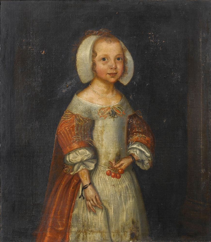 Flemish School - Portrait of a young girl