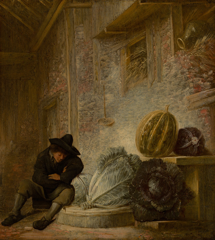 François Ryckhals - Boy Sleeping in a Barn