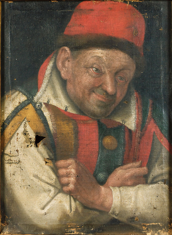French School - Portrait of Gonella the Jester