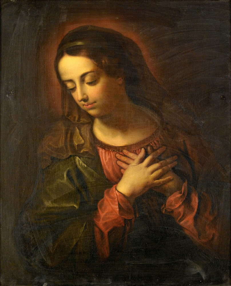 Attributed to Gasper de Crayer - The Madonna in prayer