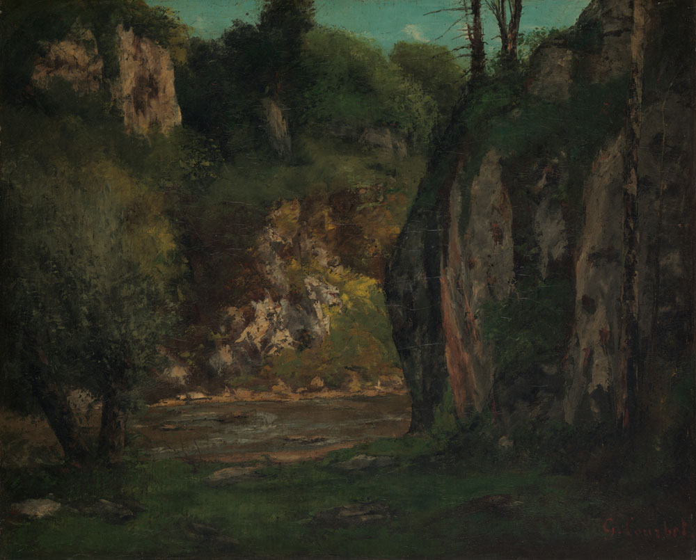 Gustave Courbet - The Hidden Brook