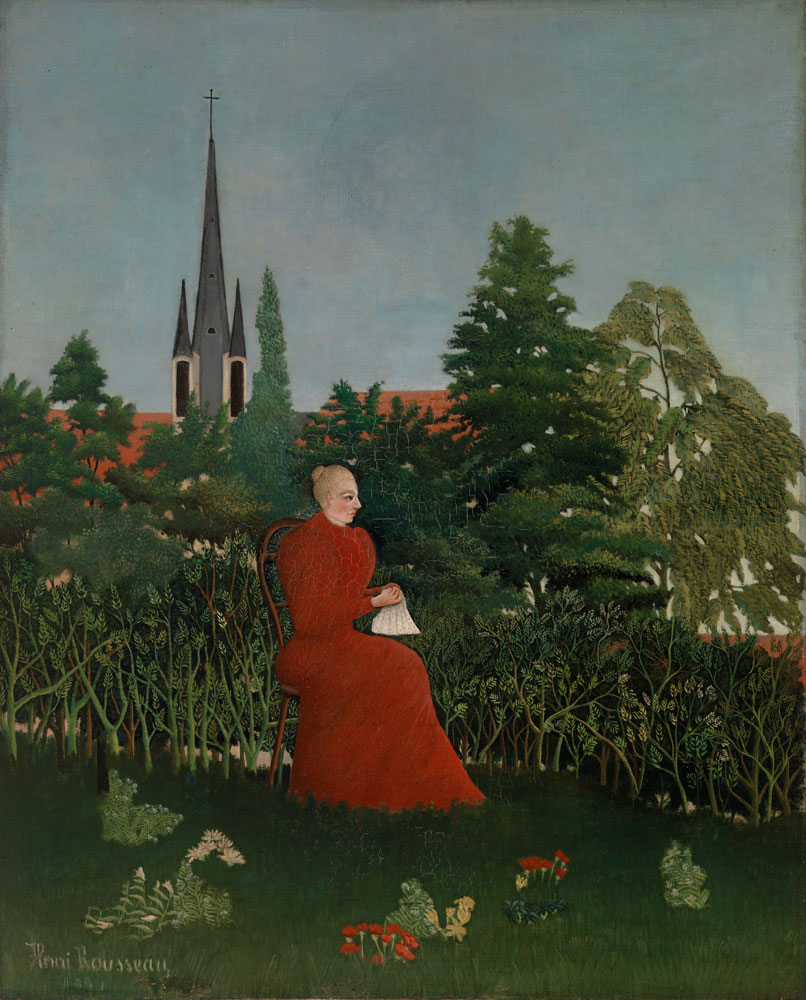 Henri Rousseau - Portrait of a Woman in a Landscape 