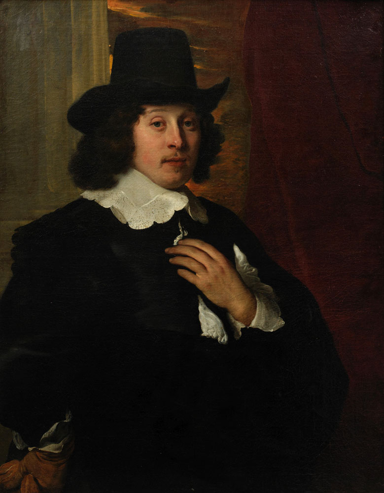 Jacob Adriaensz. Backer - Portrait of a gentleman, three-quarter-length, in a black tunic with a lace collar