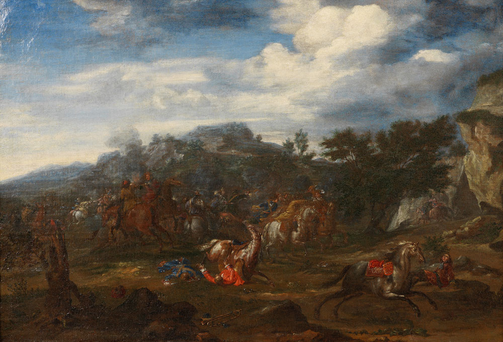 Jan-Peter van Bredael the Younger - A cavalry skirmish