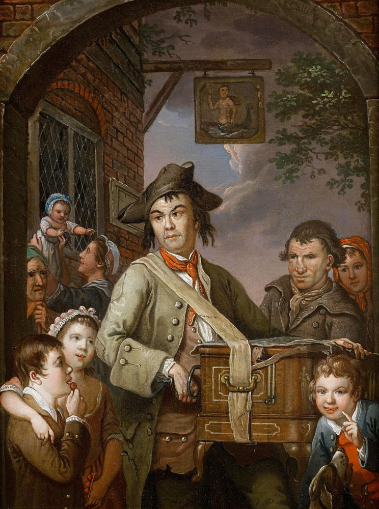 John Collet - The hurdy gurdy player