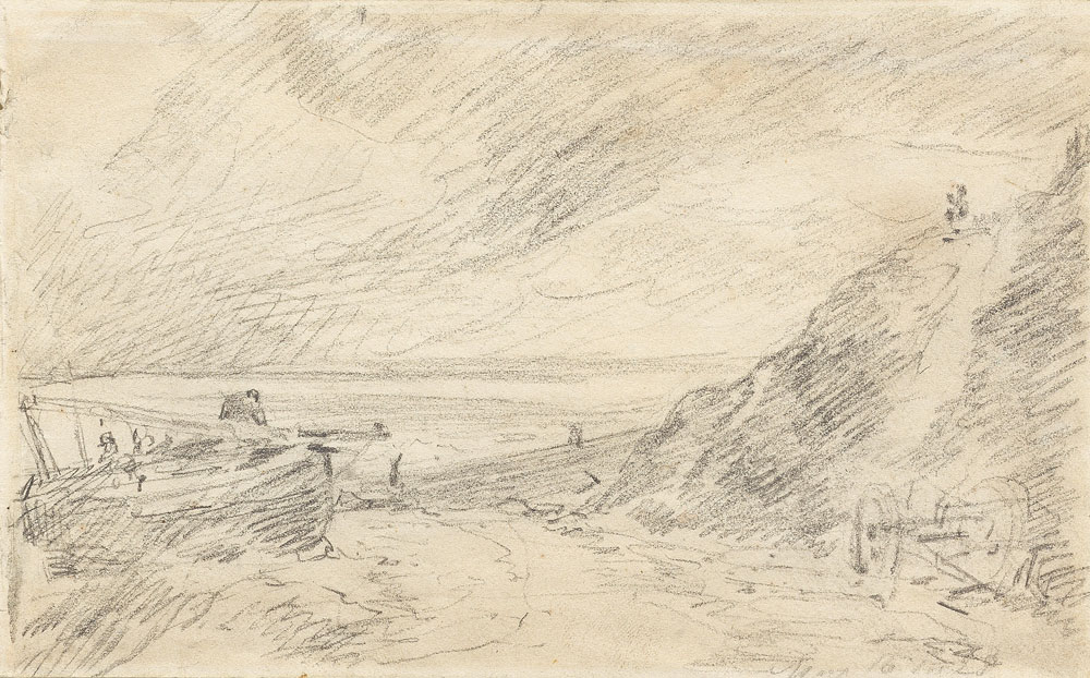 John Constable - Scene on Brighton Beach