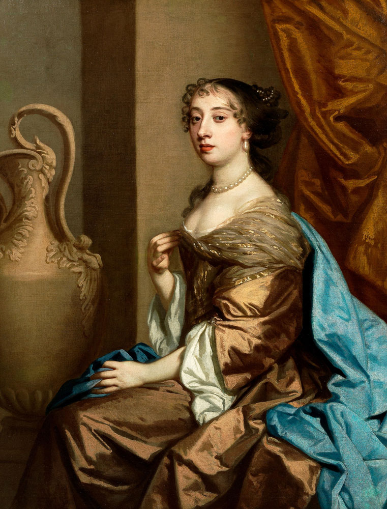 Studio of Peter Lely - Portrait of a lady, three-quarter length