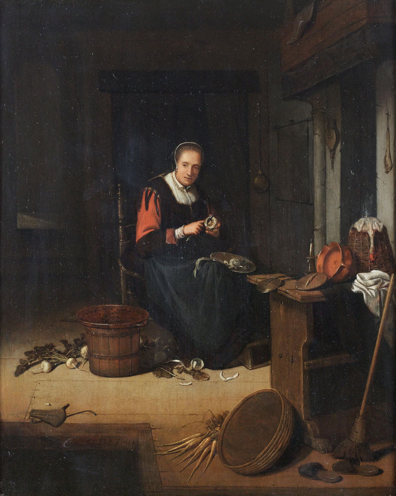Quiringh Gerritsz. van Brekelenkam - The kitchen maid