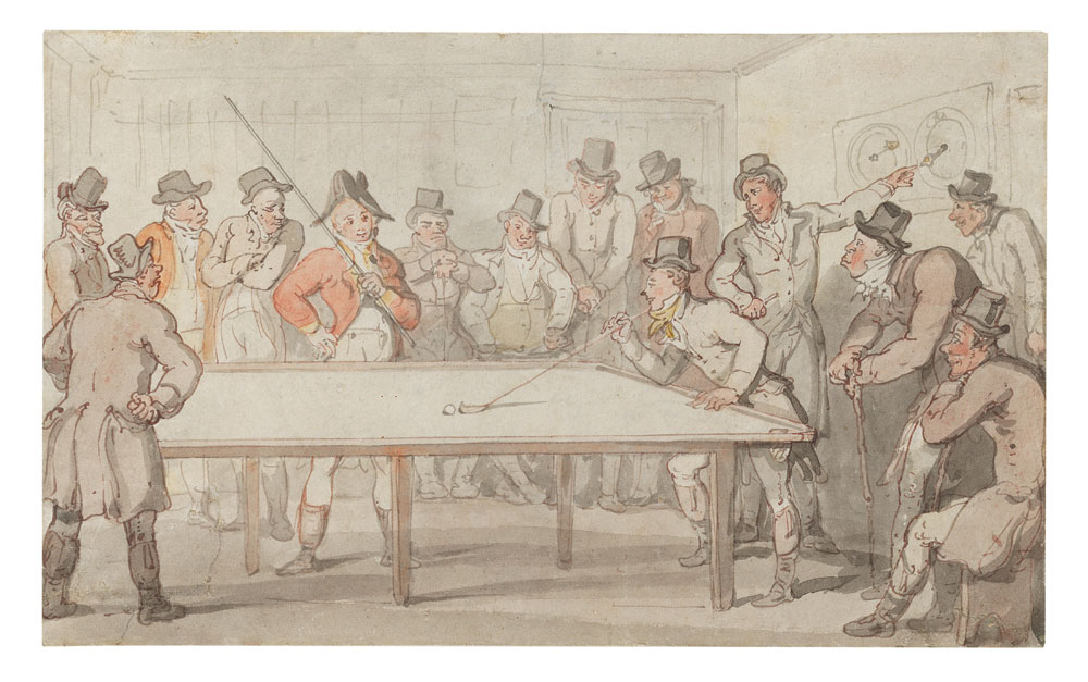 Thomas Rowlandson - A game of billiards