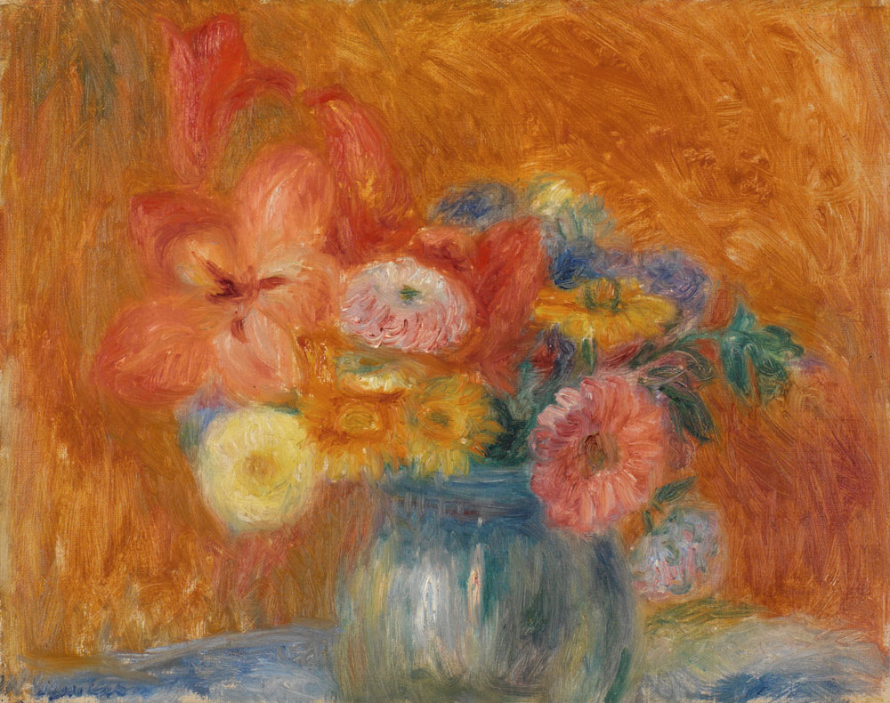 William James Glackens - Green Bowl of Flowers