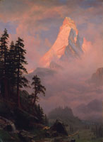 Albert Bierstadt Sunrise on the Matterhorn