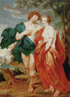 Anthony van Dyck The Duke and Duchess of Buckingham as Venus and Adonis