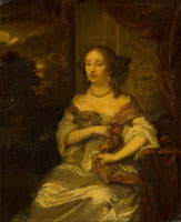 Caspar Netscher Portrait of Elisabeth van Bebber (1643-1704)