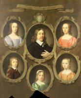 Cornelis Jonson van Ceulen Portrait of Jan Beck (1611-1676) and his Five Children
