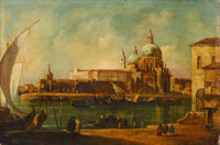 After Francesco Guardi Santa Maria della Salute and the Punta della Dogana, Venice