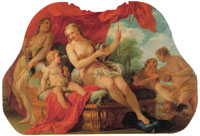 François Lemoyne - Venus Showing Cupid the Power of His Arrows