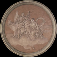 Giovanni Battista Tiepolo Allegorical Figures Representing Virtue and Abundance