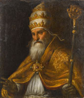 Palma Giovane Portrait of a Pope, possibly Pius V Ghislieri
