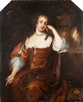 Circle of Peter Lely Portrait of a lady, three-quarter-length