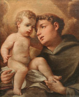 Circle of Sebastiano Conca Saint Francis with the Christ Child