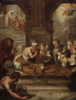 Simon de Vos The Death of Saint Francis